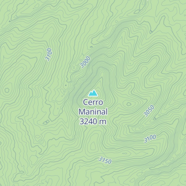 Map of Cerro Maninal