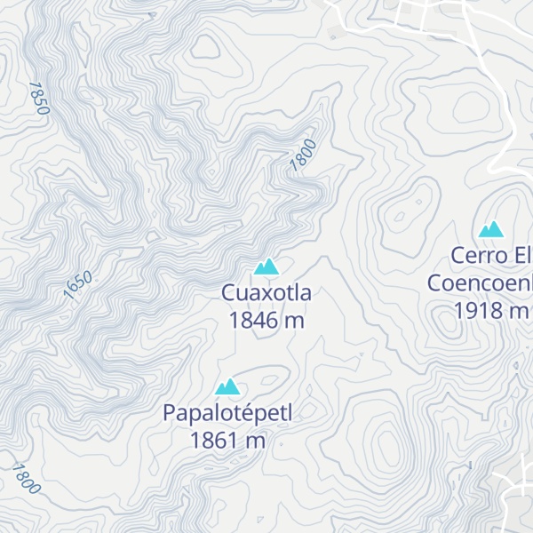 Map of Cuaxotla