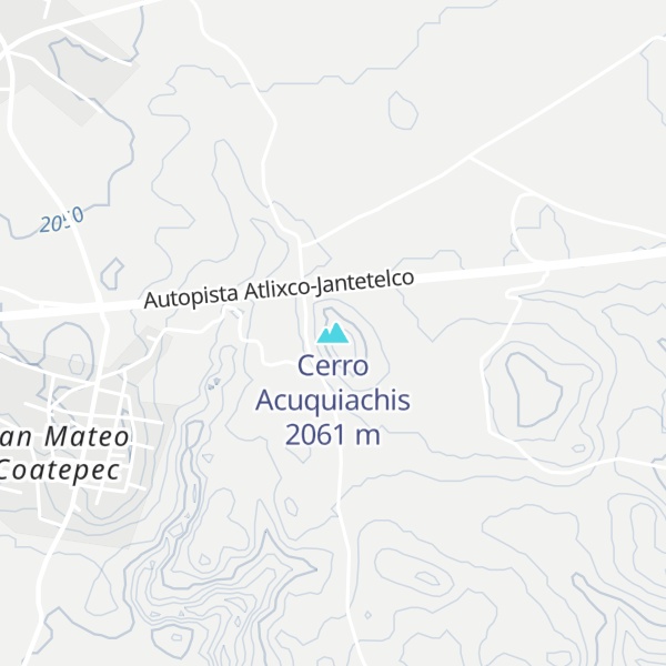 Map of Cerro Acuquiachis