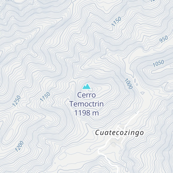 Map of Cerro Temoctrin