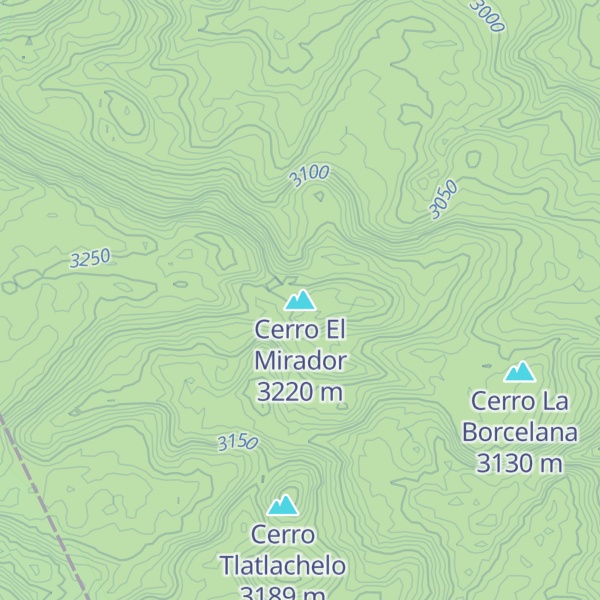 Map of Cerro El Mirador