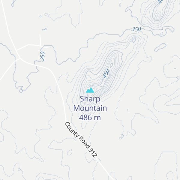 Map of Sharp Mountain