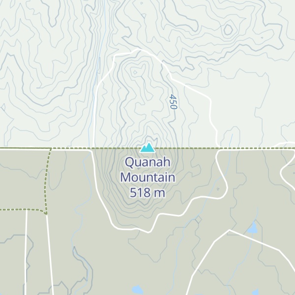 Map of Quanah Mountain