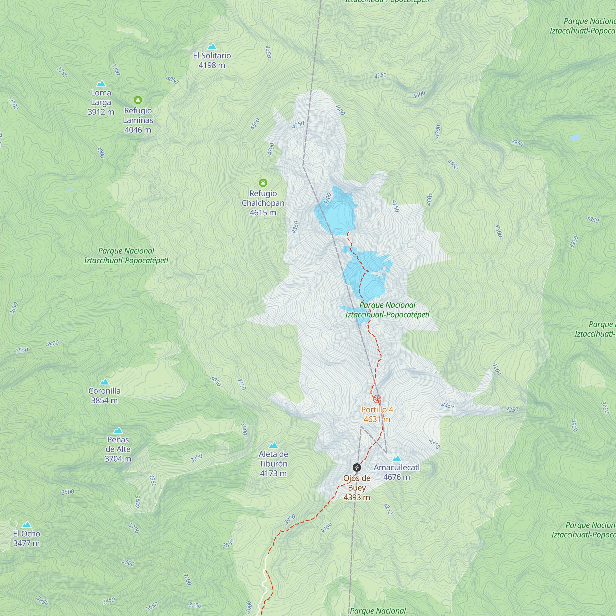 Refugio Otis McAllister map