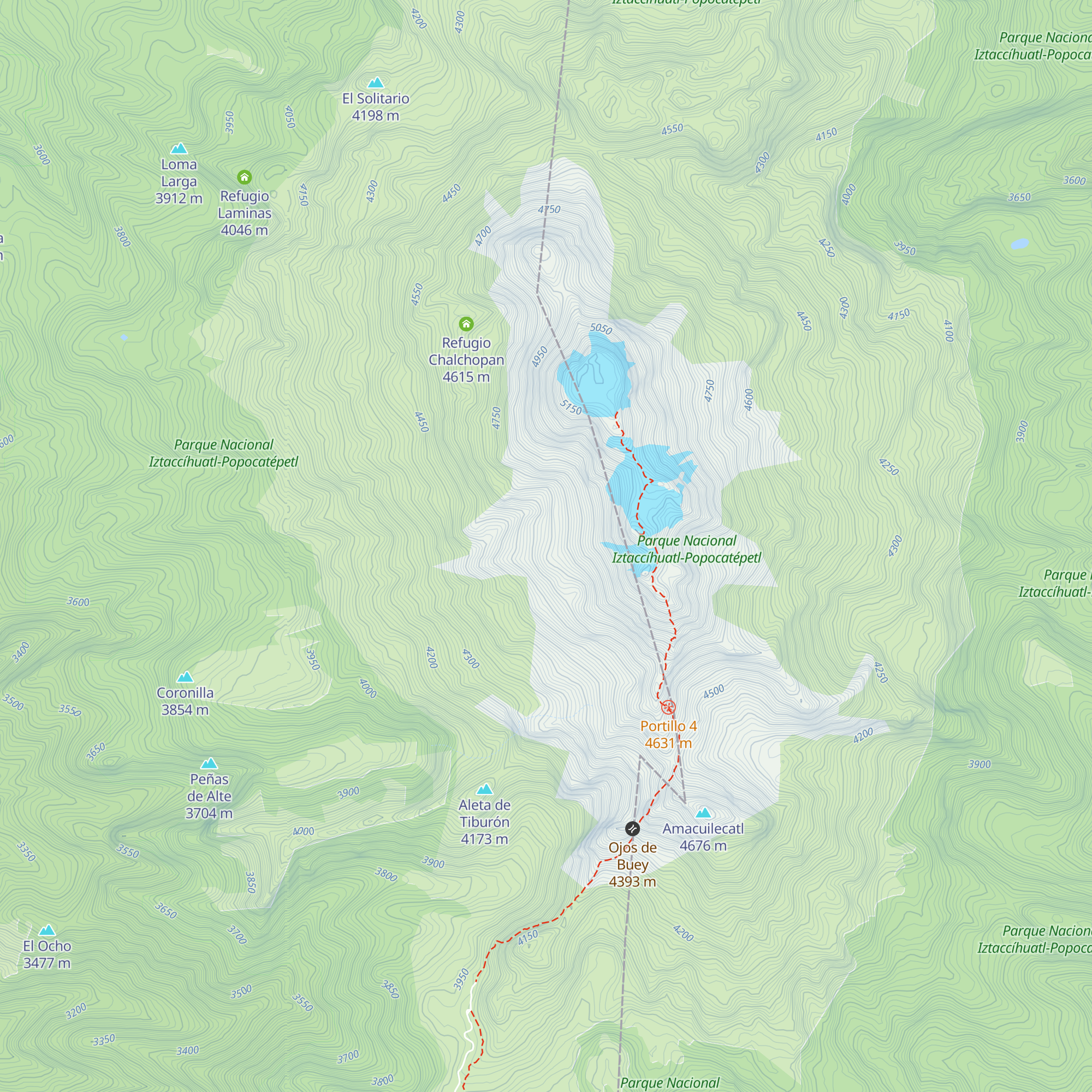 Refugio Otis McAllister map