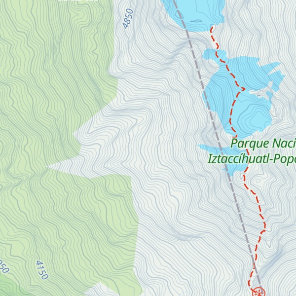 Map of Refugio Otis McAllister