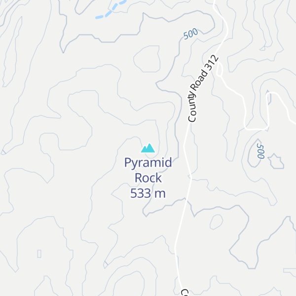 Map of Pyramid Rock
