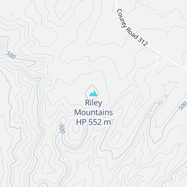 Map of Riley Mountains HP