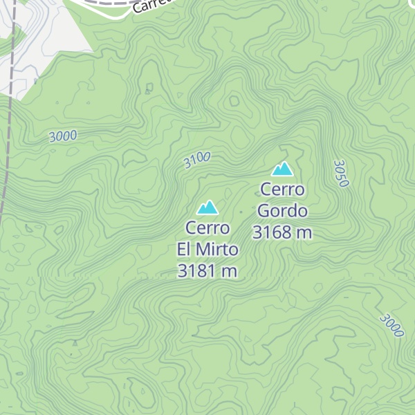Map of Cerro El Mirto