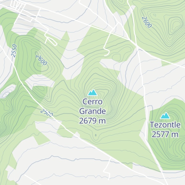 Map of Cerro Grande