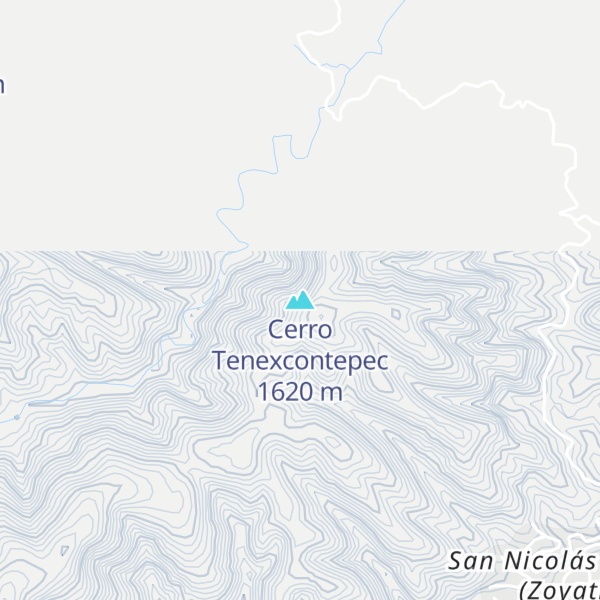 Map of Cerro Tenexcontepec