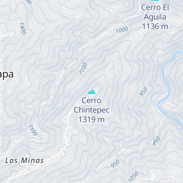 Map of Cerro Chintepec