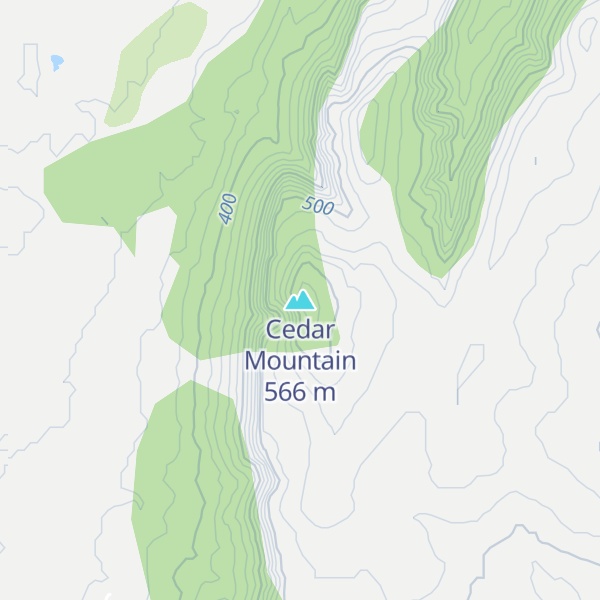 Map of Cedar Mountain