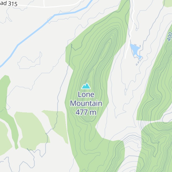 Map of Lone Mountain