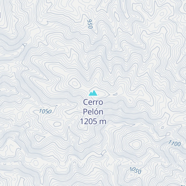 Map of Cerro Pelón
