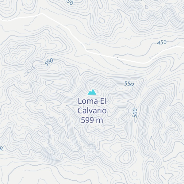 Map of Loma El Calvario