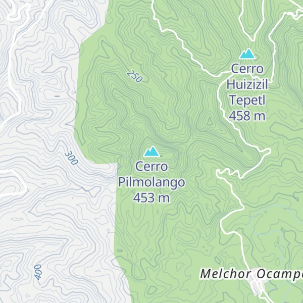 Map of Cerro Pilmolango
