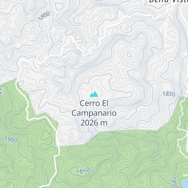 Map of Cerro El Campanario