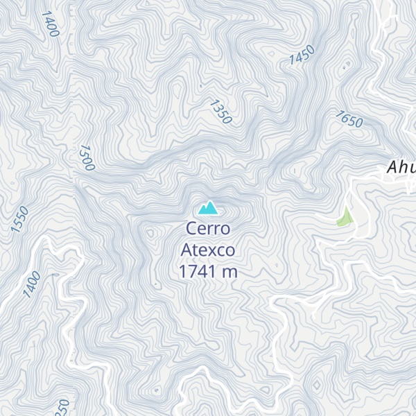 Map of Cerro Atexco