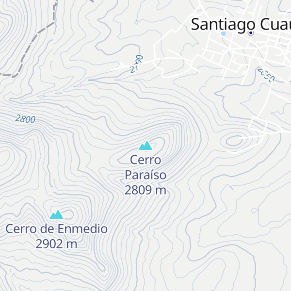 Map of Cerro Paraíso