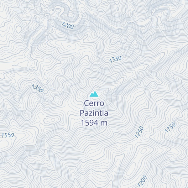 Map of Cerro Pazintla