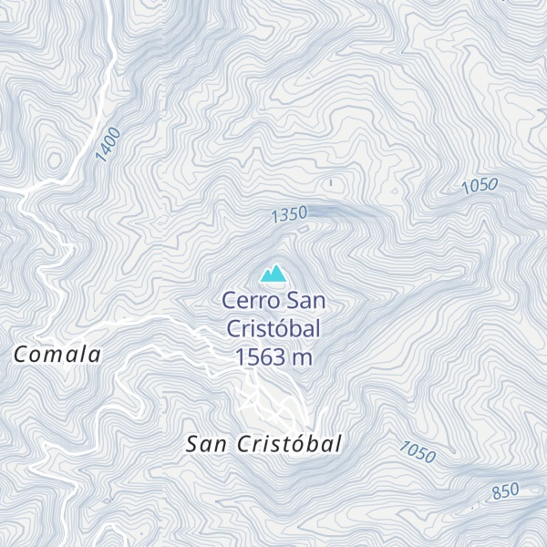 Map of Cerro San Cristóbal