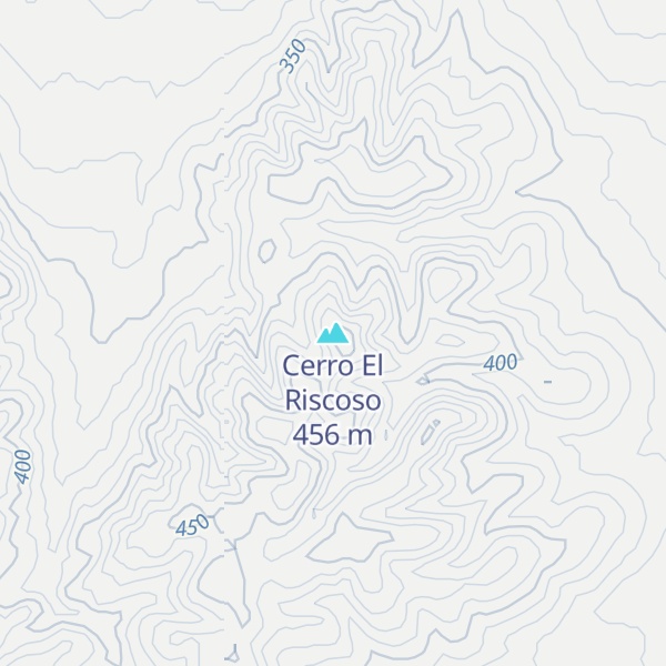 Map of Cerro El Riscoso
