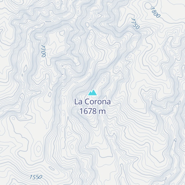 Map of La Corona