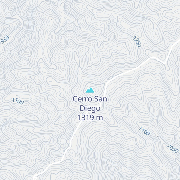 Map of Cerro San Diego