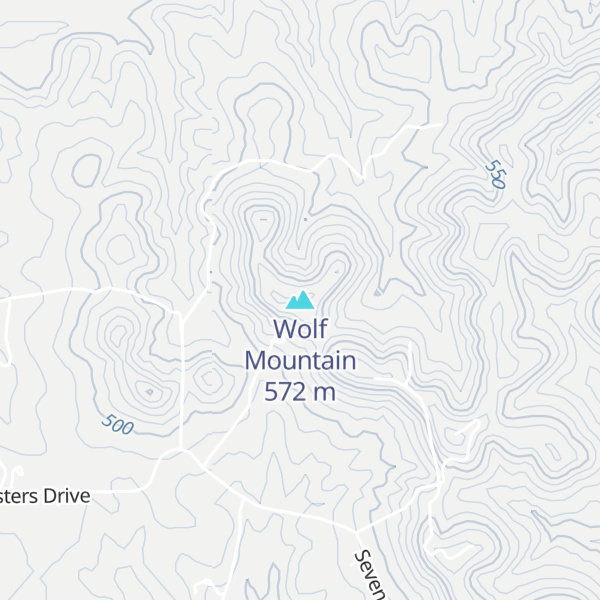 Map of Wolf Mountain