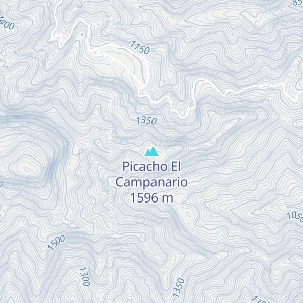 Map of Picacho El Campanario