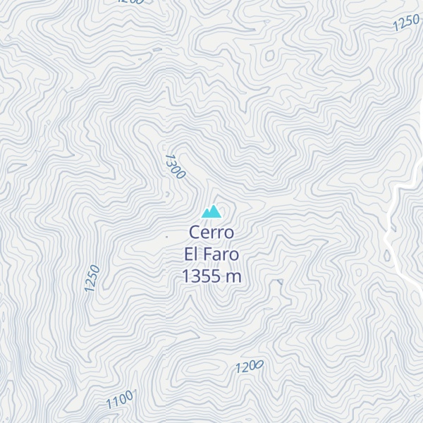 Map of Cerro El Faro
