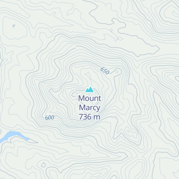 Map of Mount Marcy