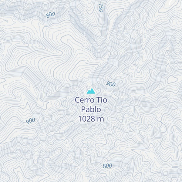 Map of Cerro Tio Pablo