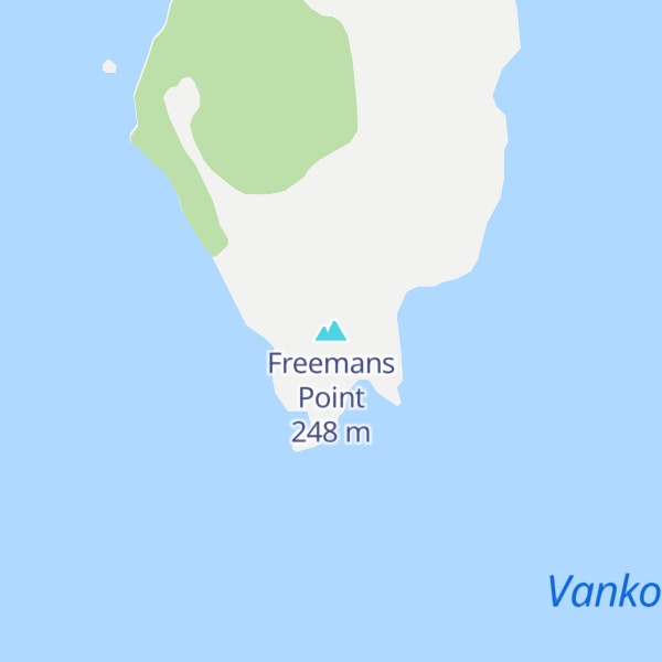 Map of Freemans Point