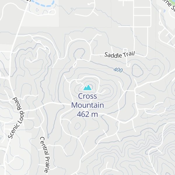 Map of Cross Mountain