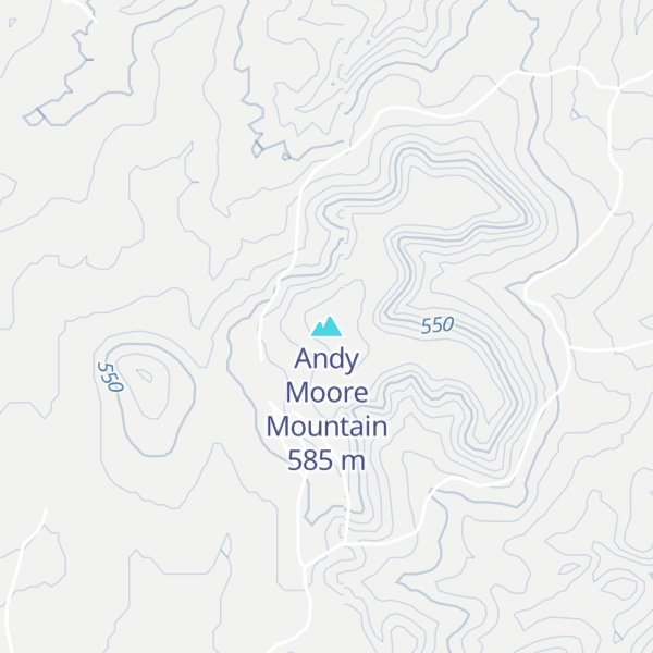Map of Andy Moore Mountain