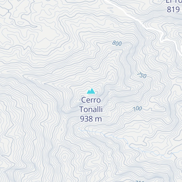 Map of Cerro Tonalli