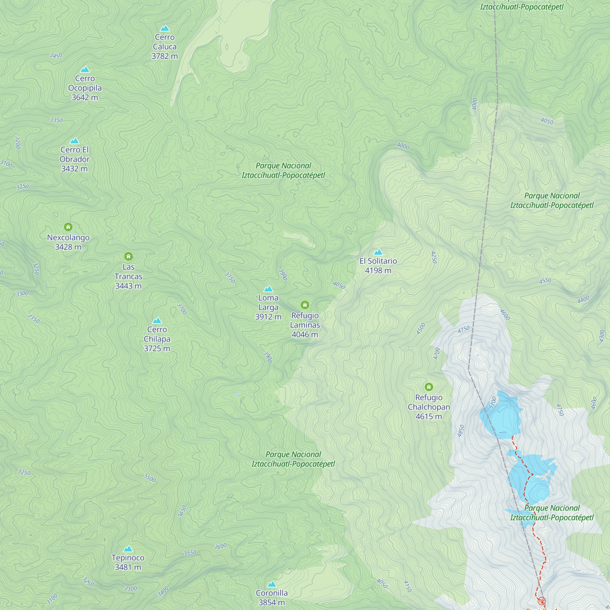 Refugio Laminas map