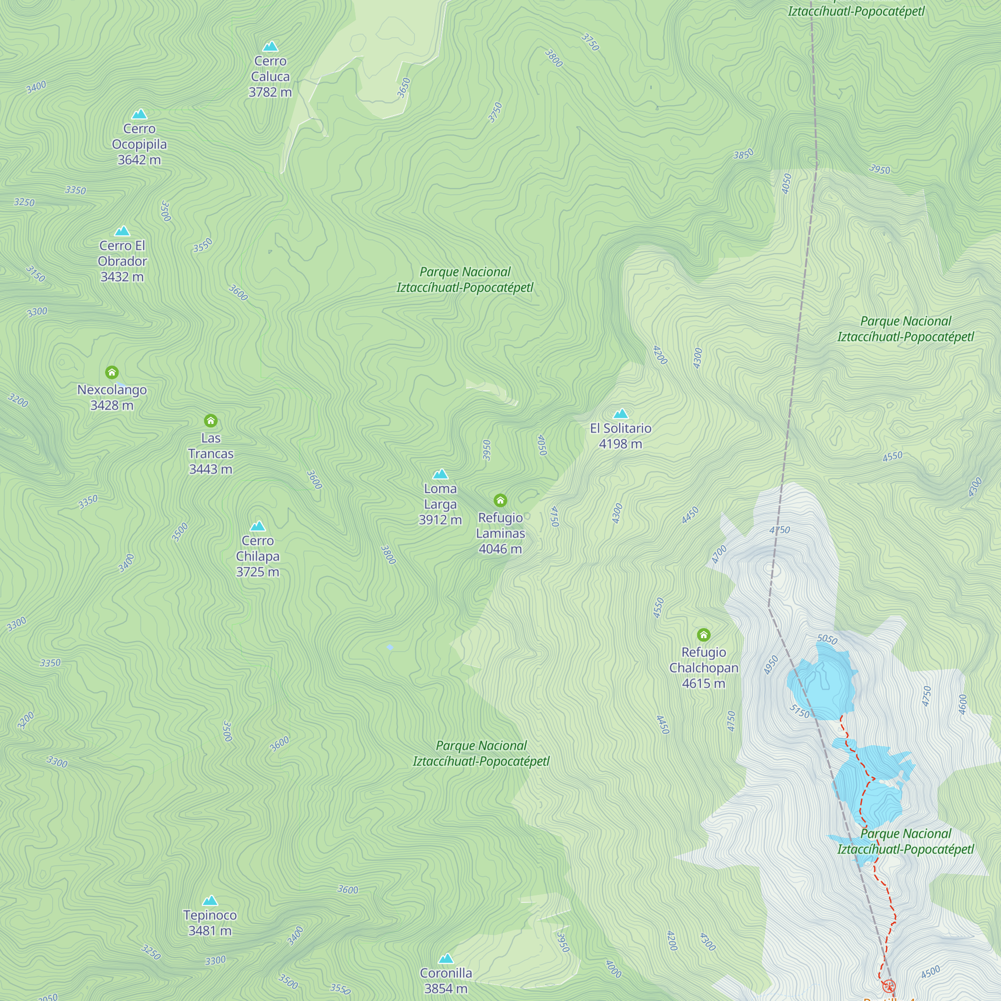 Refugio Laminas map
