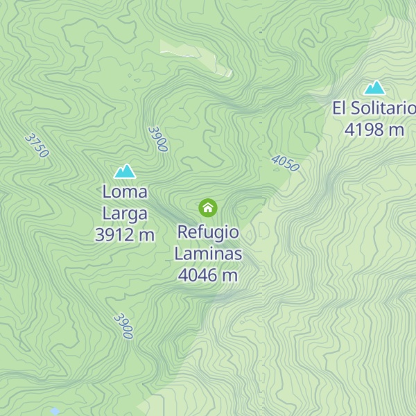 Map of Refugio Laminas