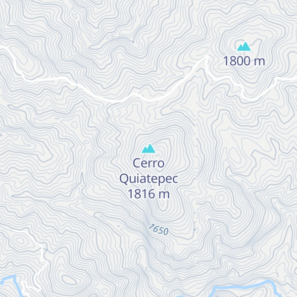 Map of Cerro Quiatepec