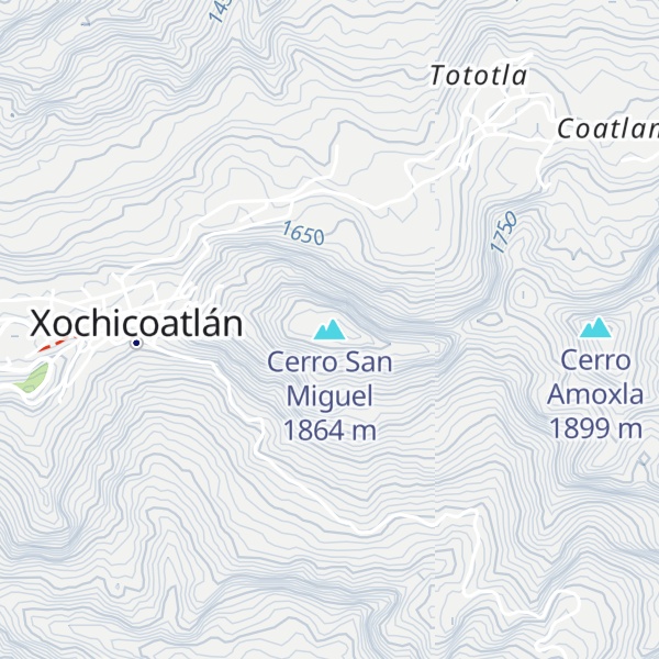 Map of Cerro San Miguel