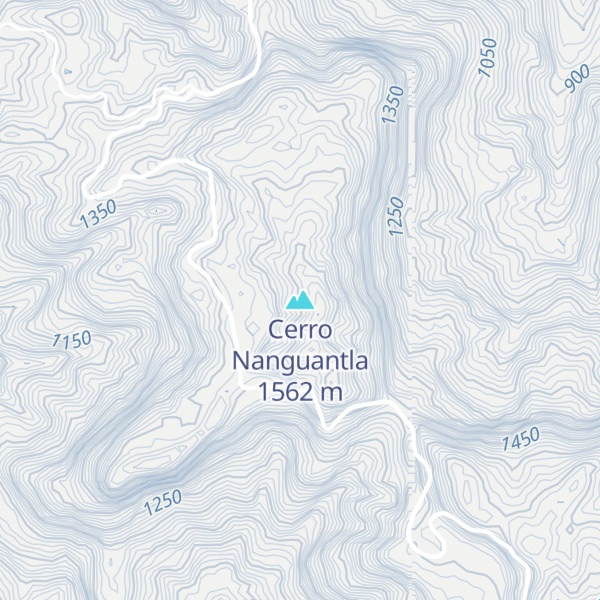Map of Cerro Nanguantla