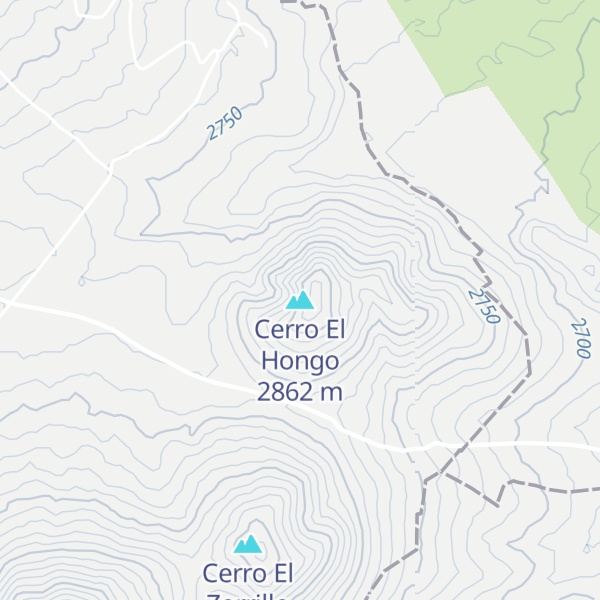 Map of Cerro El Hongo