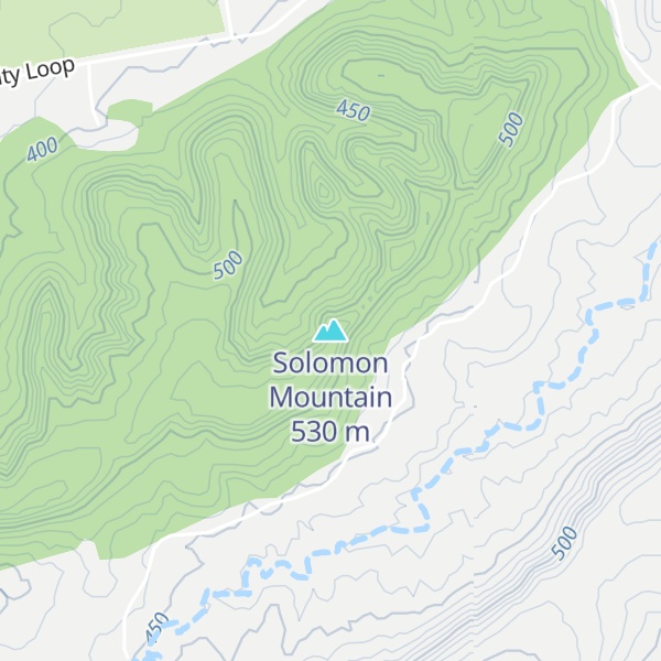 Map of Solomon Mountain
