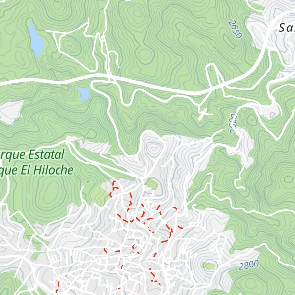 Map of Cerro La Bruja
