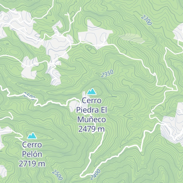 Map of Cerro Piedra El Muñeco