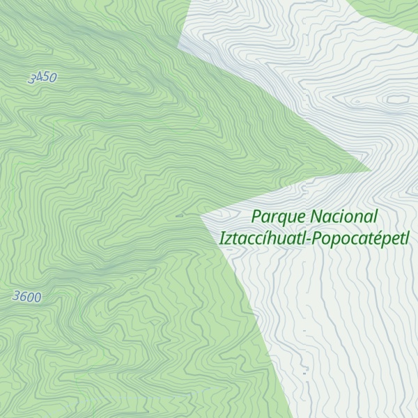Map of Cerro Tlalpizatepetl