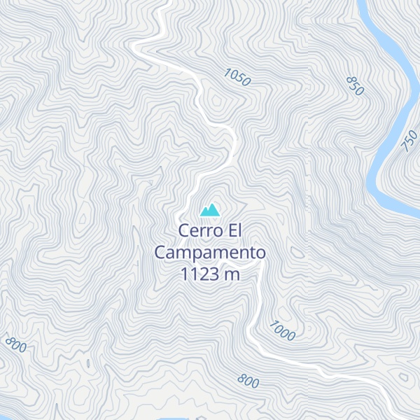 Map of Cerro El Campamento